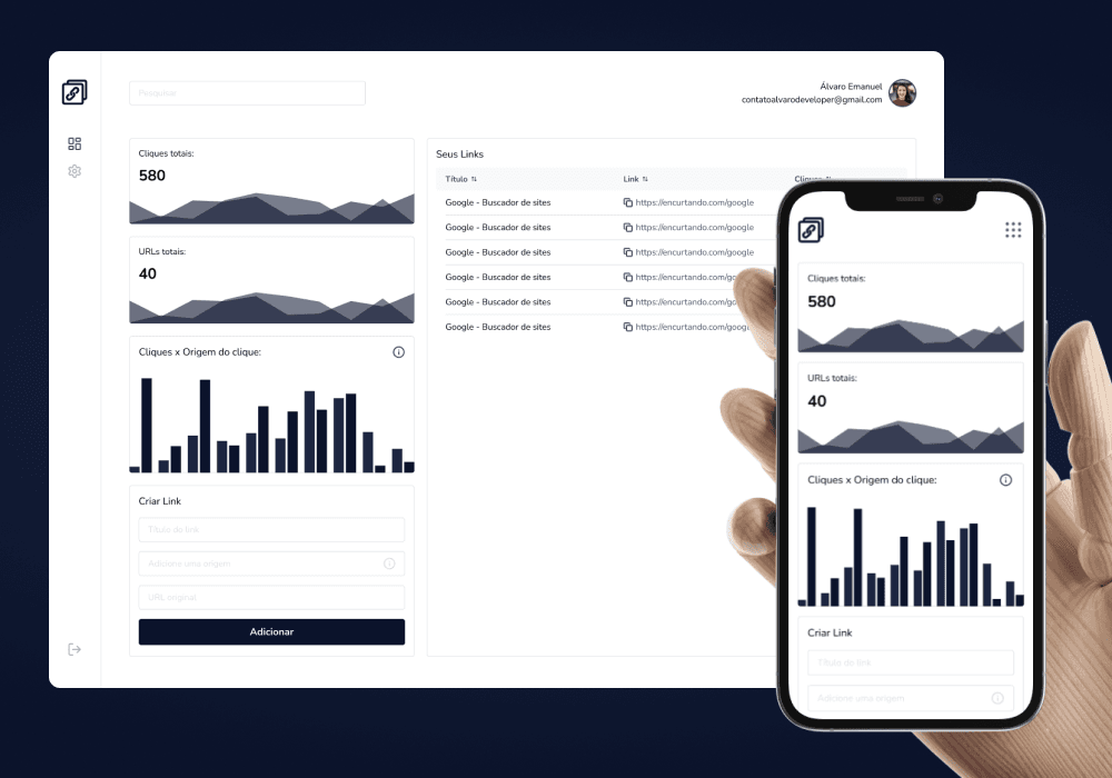 App de links Encurtando