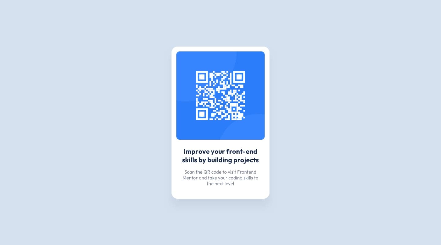 Card de visualização de QR Code